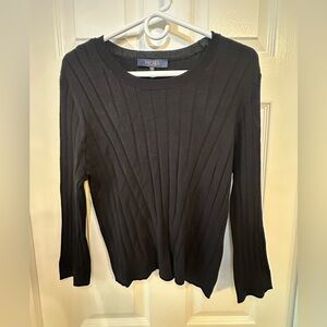 🖤 Rachel Roy Black Ribbed Knit Sweater – NWT – Size XL 🖤